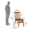Nilkamal Leaf Dining Chair (Walnut)