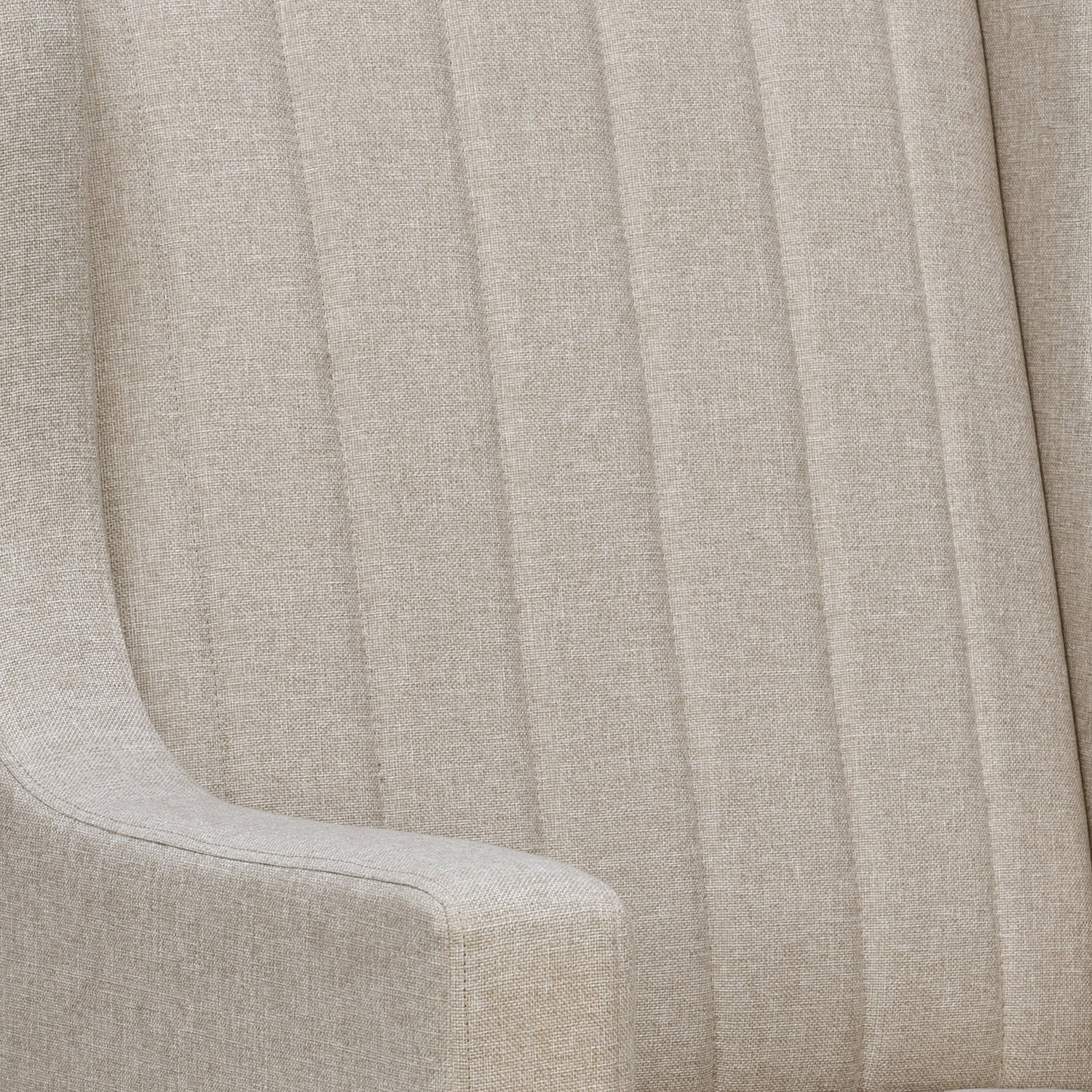 Nilkamal Leroy Fabric Upholstered Wingback Arm Chair (Beige)