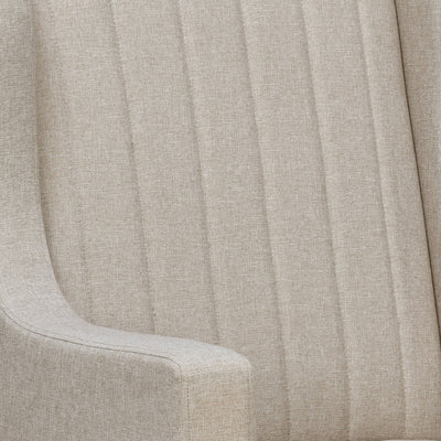 Nilkamal Leroy Fabric Upholstered Wingback Arm Chair (Beige)