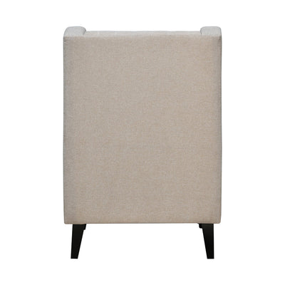 Nilkamal Leroy Fabric Upholstered Wingback Arm Chair (Beige)
