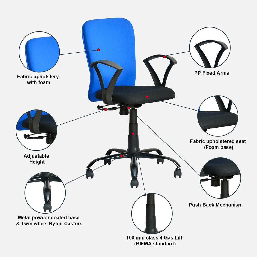 Nilkamal Lusaka Mid Back Office Chair