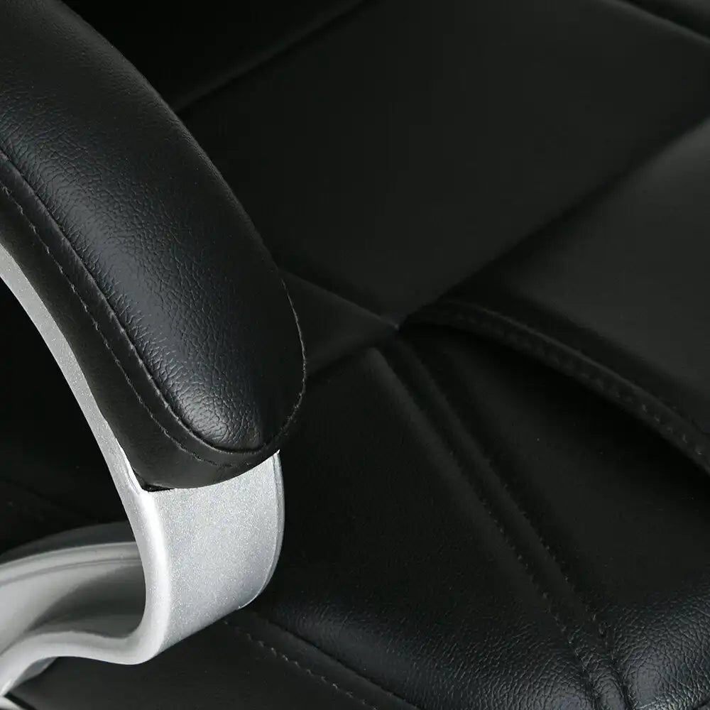 Nilkamal Mega High Back Office Chair Black Armrest View