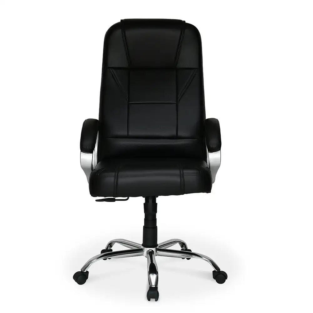 Nilkamal Mega High Back Office Chair Black Front View