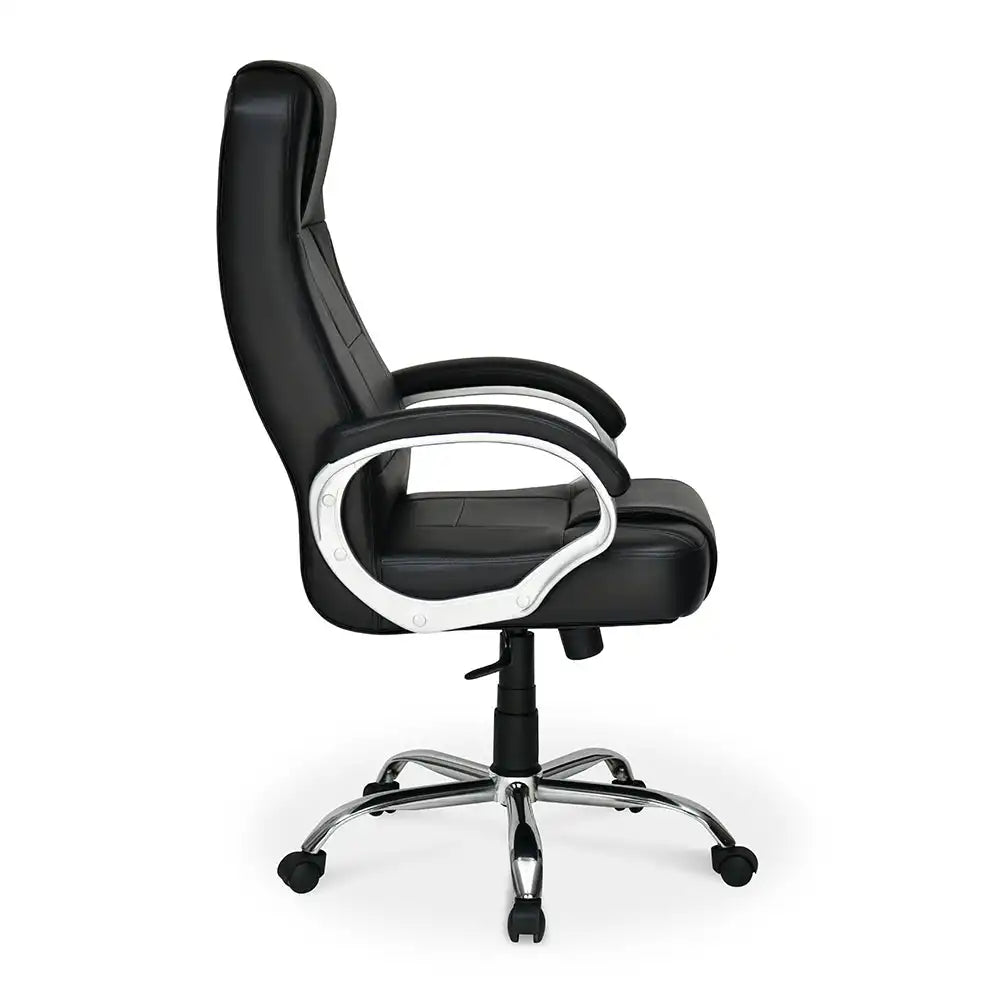 Nilkamal Mega High Back Office Chair Black Side View