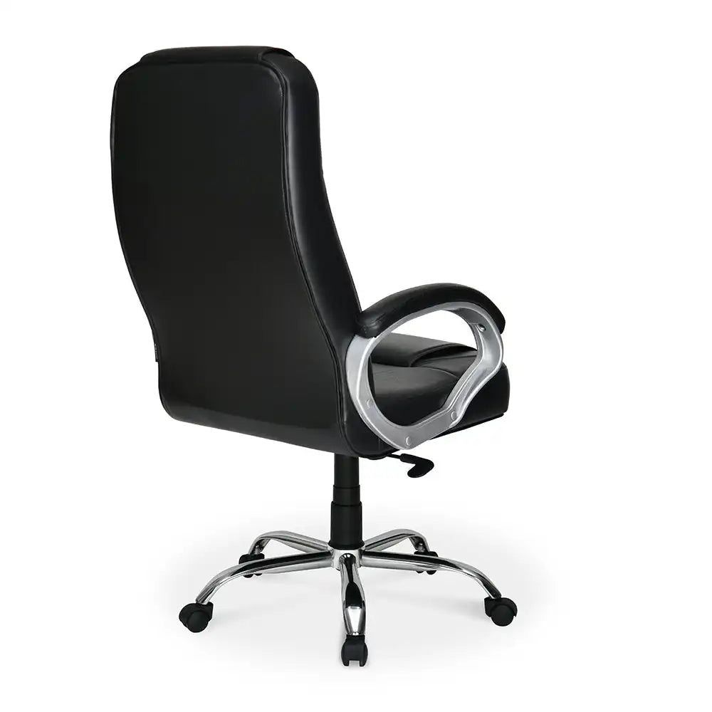 Nilkamal Mega High Back Office Chair Black Back Side View