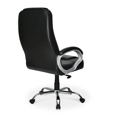 Nilkamal Mega High Back Office Chair Black Back Side View