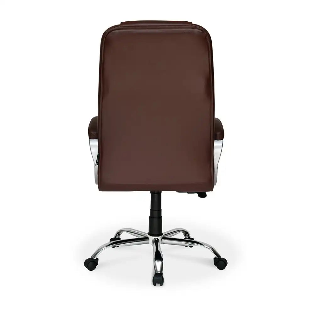 Nilkamal Mega High Back Office Chair Brown Back View