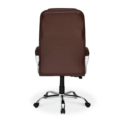 Nilkamal Mega High Back Office Chair Brown Back View