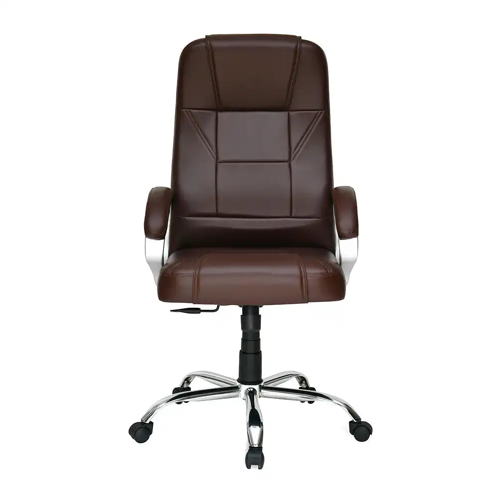 Nilkamal Mega High Back Office Chair Brown Front View