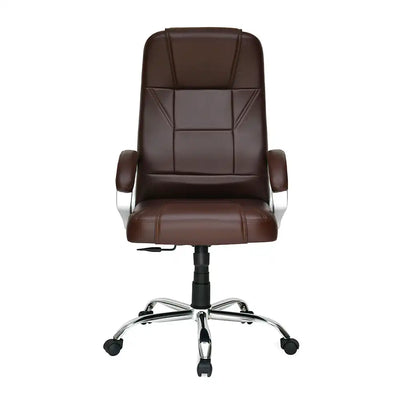 Nilkamal Mega High Back Office Chair Brown Front View