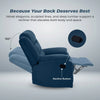 Nilkamal Sierra 1 Seater Manual Recliner Sofa (Blue) - Side View