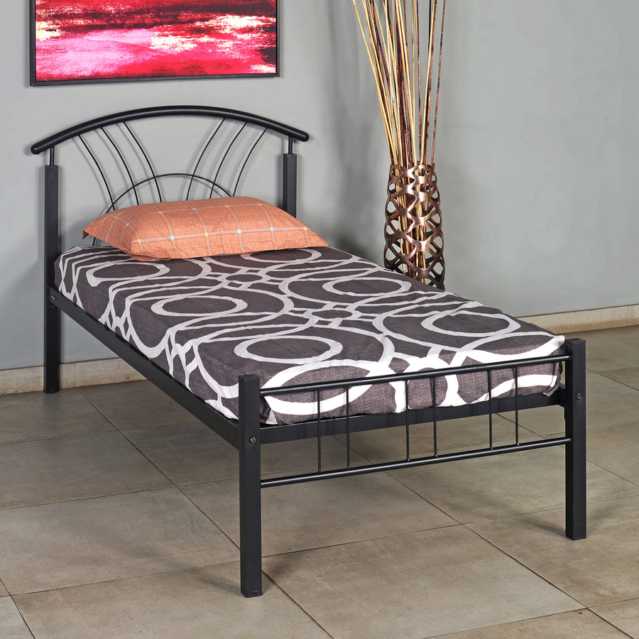 Nilkamal Lucas Single Bed (Black)
