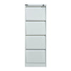 Nilkamal Magna 4 Door Filing Cabinet (Grey) - Front View