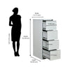 Nilkamal Magna 4 Door Filing Cabinet (Grey) - Size In Inches