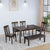 Nilkamal Magnito 6 Seater Dining Set with Bench (Brown)