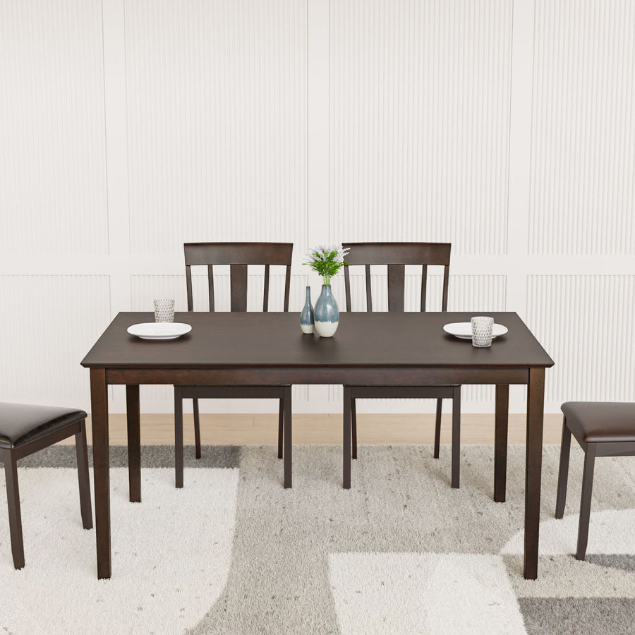 Nilkamal Magnito 6 Seater Dining Table (Brown)