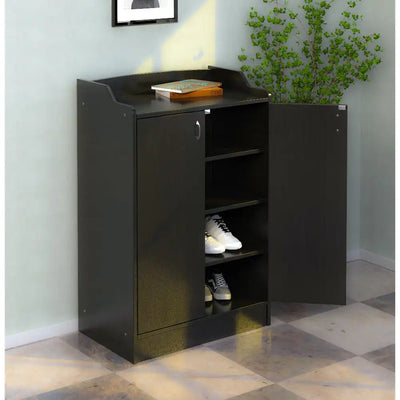 Nilkamal Alpine Shoe Cabinet (Classic Walnut)