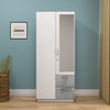 Nilkamal Marbito 2 Door Wardrobe With Mirror (White)