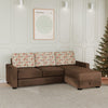 Nilkamal Marigold Velvet Fabric Lounger Sofa (Choco Brown)
