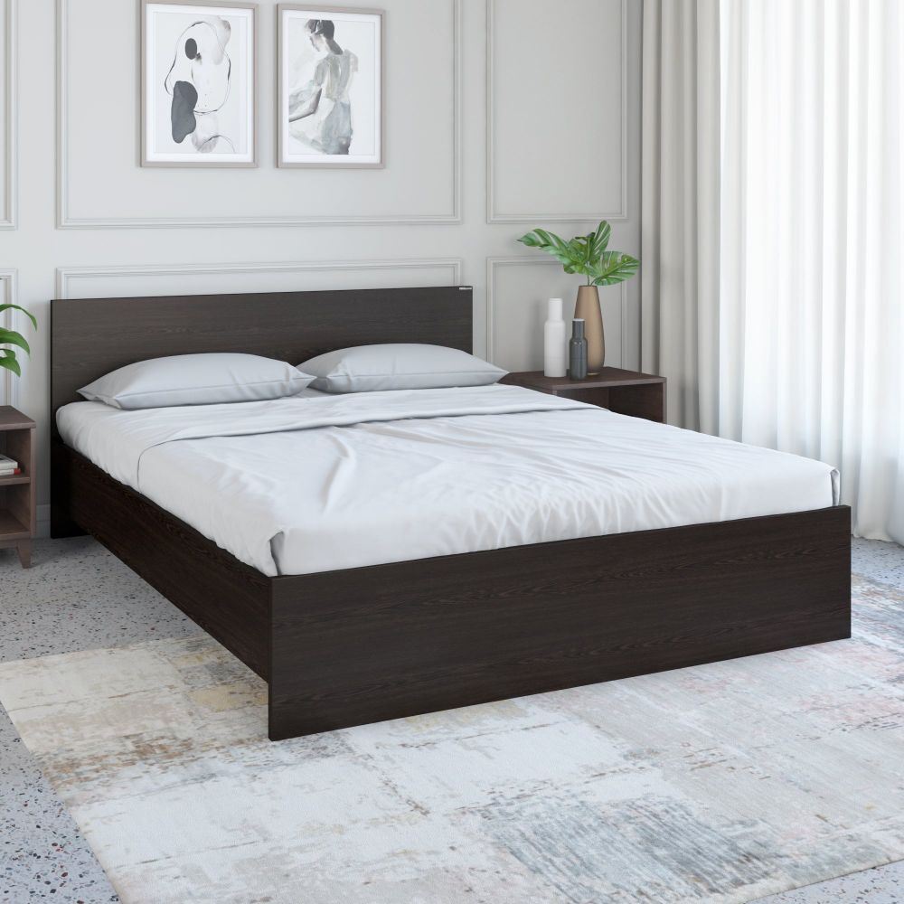 Nilkamal Arthur Queen Bed (Walnut)