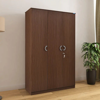 Nilkamal Massif 3 Door Wardrobe (Legno Oak)