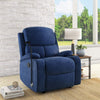 Nilkamal Matt 1 Seater Manual Recliner with Cup & Mobile Holder (Blue)