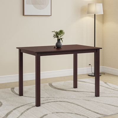 Nilkamal Mauna 4 Seater Dining Table (Dark Cappuccino)