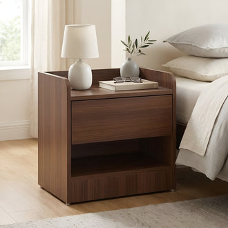 Nilkamal Calipso Night Stand (Classic Plank Walnut)