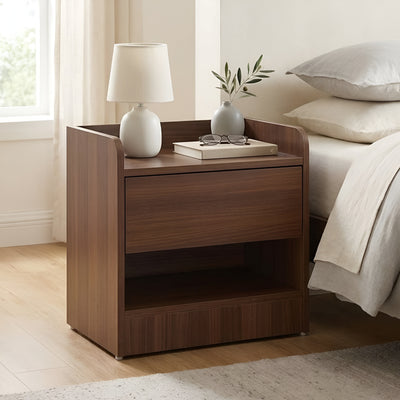 Nilkamal Calipso Night Stand (Classic Plank Walnut)