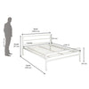 Nilkamal Striker Metal King Bed (White)