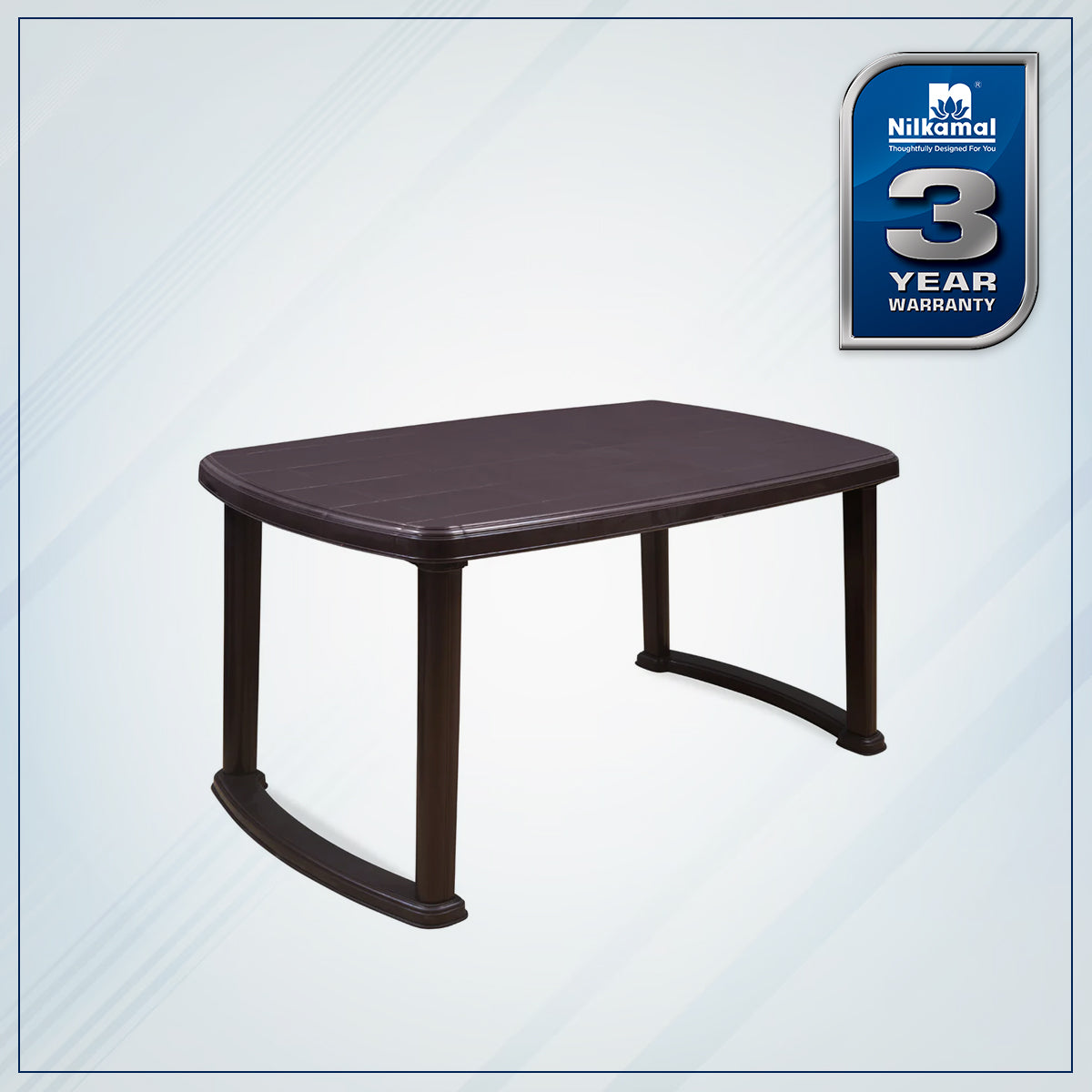 Nilkamal Mega Dining Table (Weather Brown)