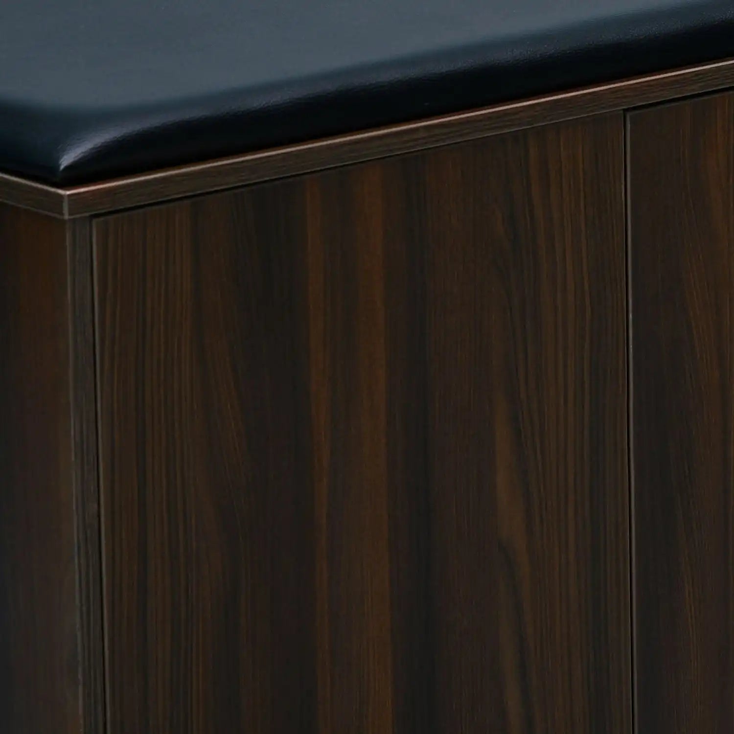 Nilkamal Metro 3 Door Engineered Wood Shoe Cabinet (Walnut)