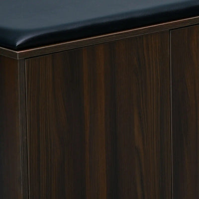 Nilkamal Metro 3 Door Engineered Wood Shoe Cabinet (Walnut)