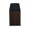 Nilkamal Metro 3 Door Engineered Wood Shoe Cabinet (Walnut) - Side View
