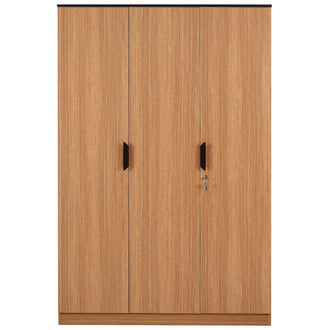 Nilkamal Milford 3 Door Wardrobe  (Urban Teak)