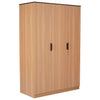 Nilkamal Milford 3 Door Wardrobe  (Urban Teak)