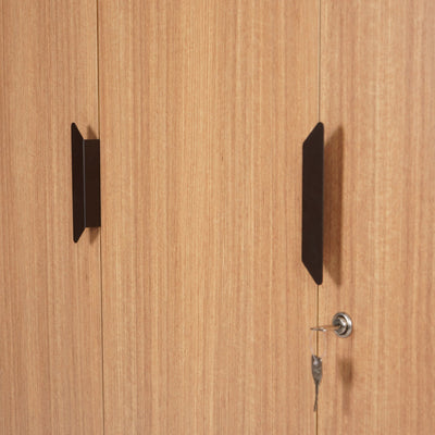 Nilkamal Milford 3 Door Wardrobe  (Urban Teak)
