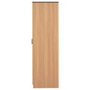 Nilkamal Milford 4 Door Wardrobe With Mirror (Urban Teak) - Side View
