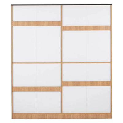 Nilkamal Milford 4 Door Wardrobe With Mirror (Urban Teak)
