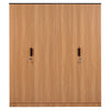 Nilkamal Milford 4 Door Wardrobe (Urban Teak)