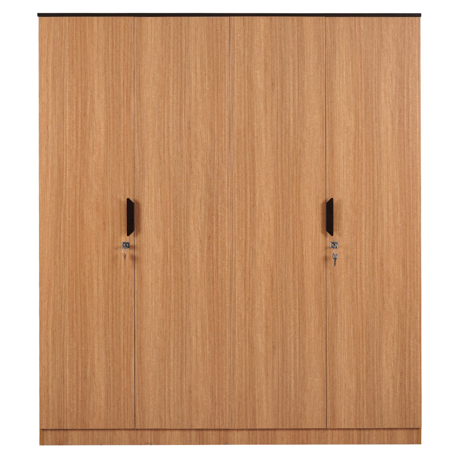 Nilkamal Milford 4 Door Wardrobe (Urban Teak)
