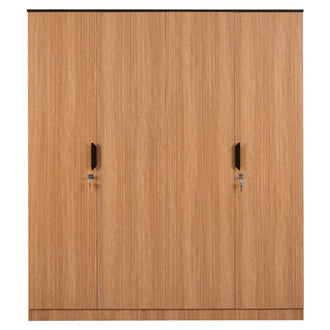 Nilkamal Milford 4 Door Wardrobe (Urban Teak)