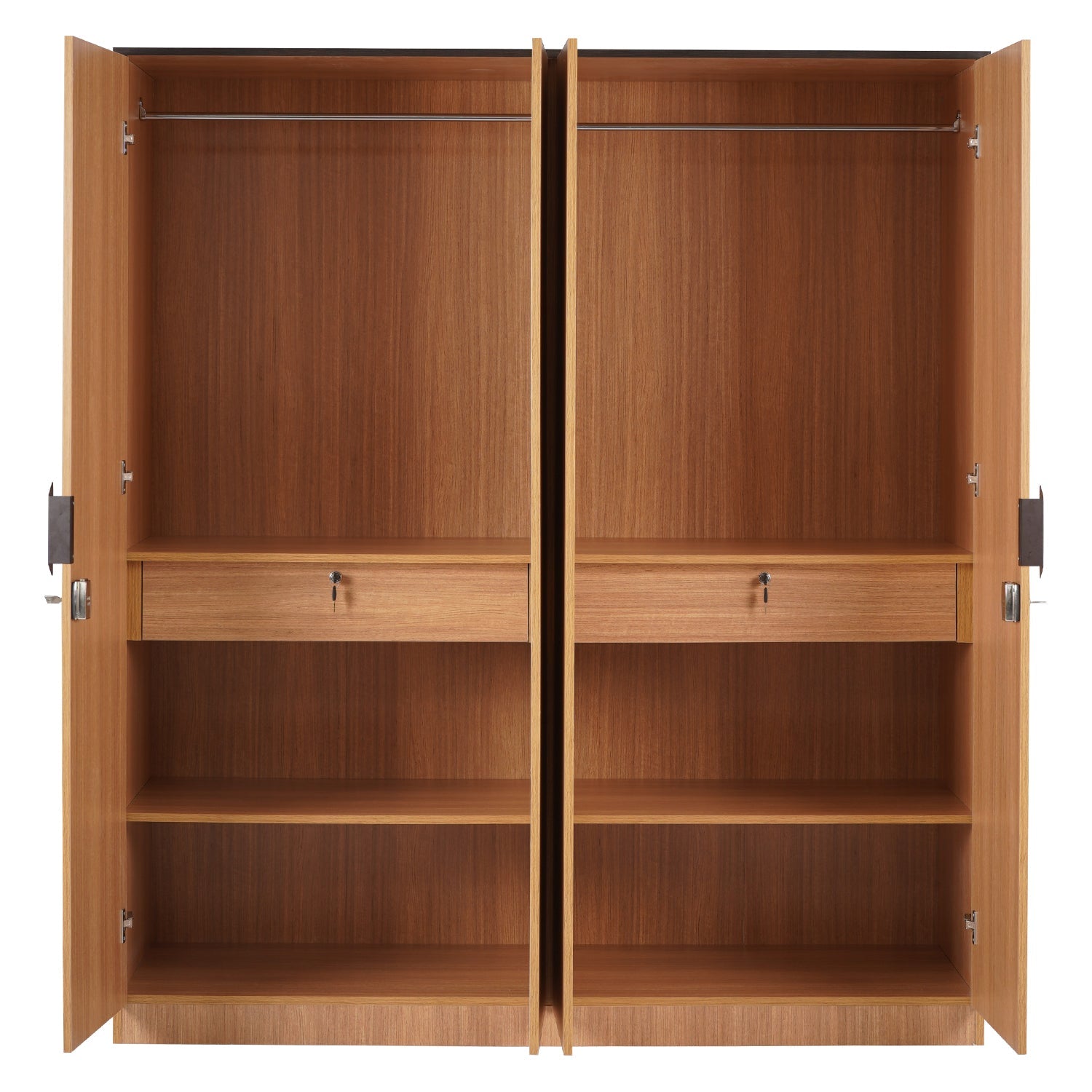 Nilkamal Milford 4 Door Wardrobe (Urban Teak)