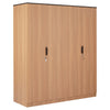 Nilkamal Milford 4 Door Wardrobe (Urban Teak)