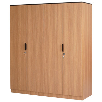 Nilkamal Milford 4 Door Wardrobe (Urban Teak)