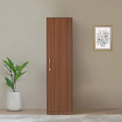 Nilkamal Joyce 1 Door Wardrobe (Classic Walnut)