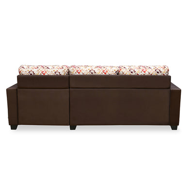 Nilkamal Marigold Velvet Fabric Lounger Sofa (Choco Brown)