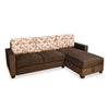 Nilkamal Marigold Velvet Fabric Lounger Sofa (Choco Brown)