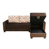 Nilkamal Marigold Velvet Fabric Lounger Sofa (Choco Brown)