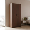 Nilkamal Milford 2 Door Wardrobe (Classic Walnut)